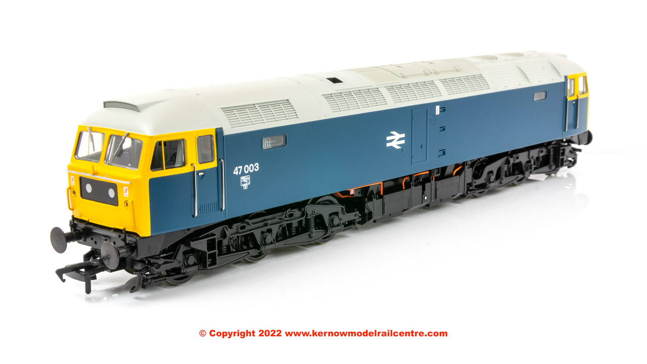 35-411Z Bachmann Class 47/0 Diesel Loco number 47 003 in BR Blue livery with Stratford Silver Roof - Era 7.